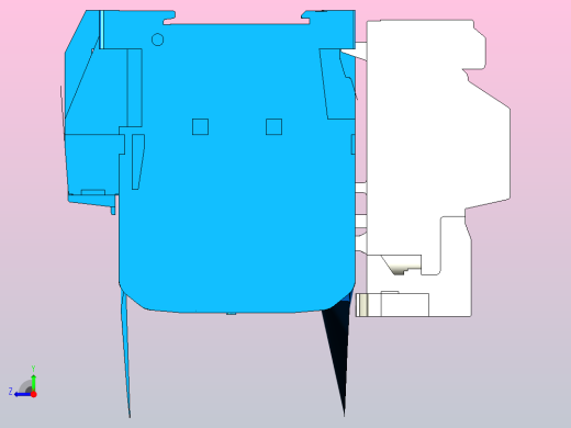 带热继电器TH-T18的接触器S-T10三菱电机，右视缩略图