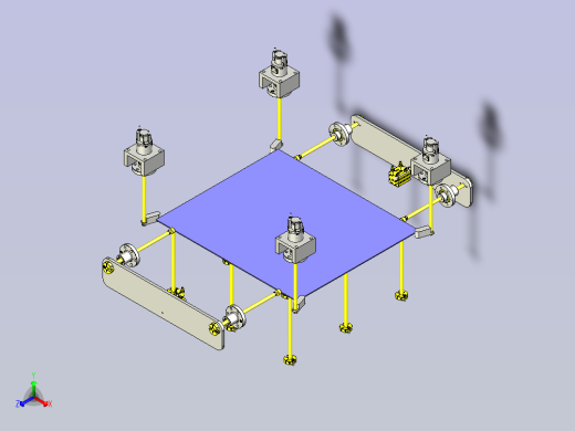 一款使用夹紧动作的定位机构3D模型