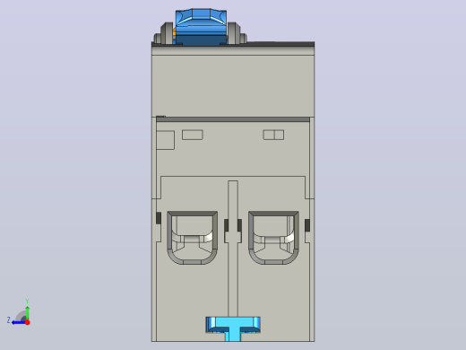 NL1-100 1P&amp;N剩余电流动作断路器三维模型202010右视缩略图