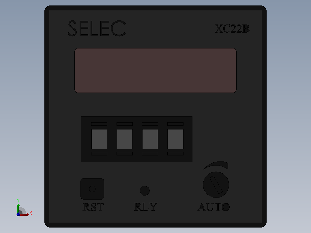 SELEC计数器XC22B-4-AR-M1-230前视图