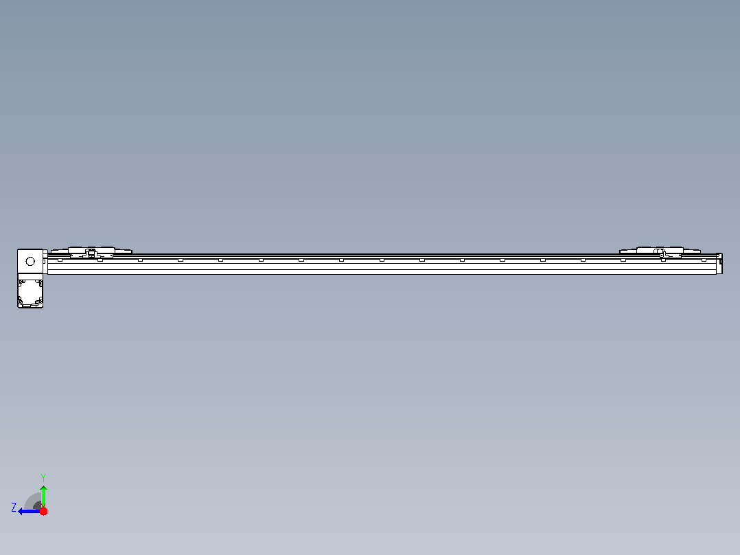 皮带直线轴双滑块型TPA-GCBS-120-P70-L600-LP-M20-N3右视图