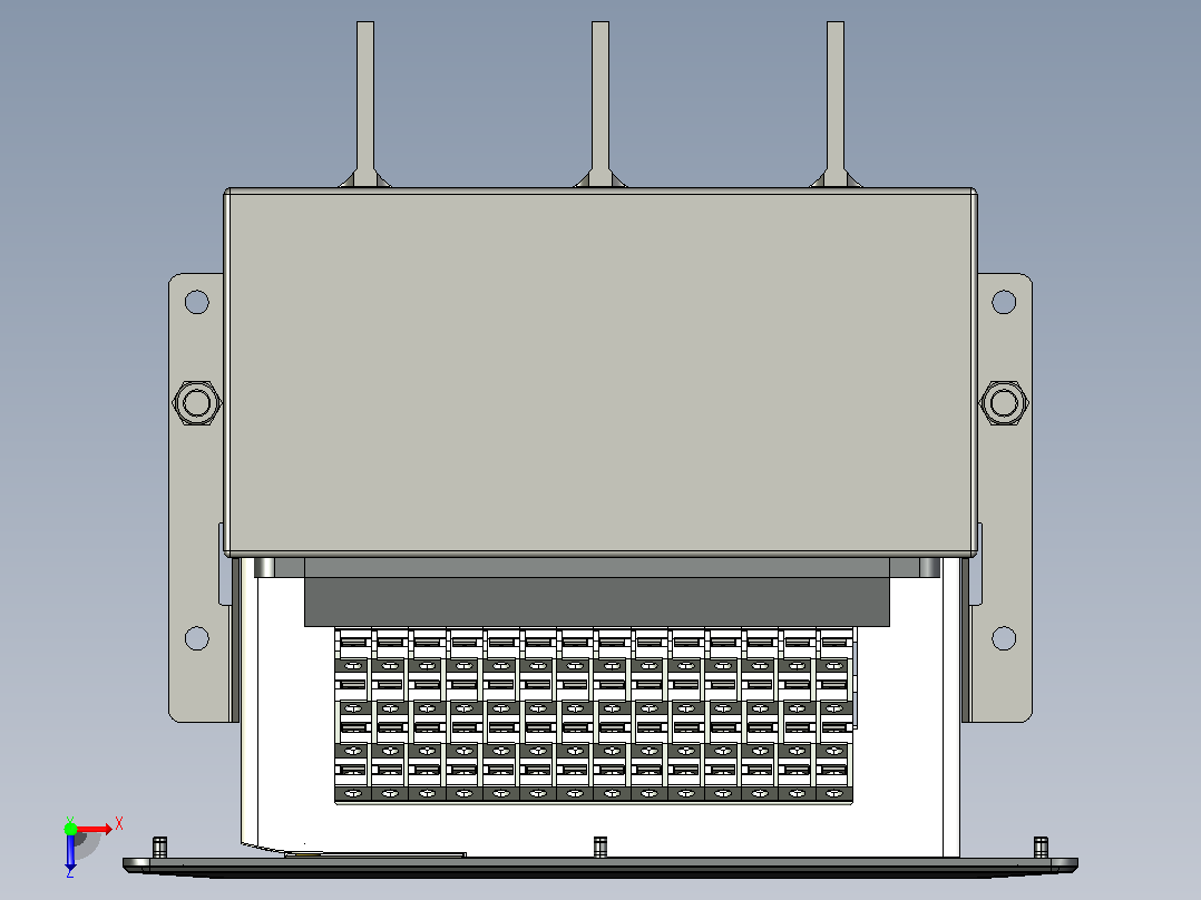NA8-1600 200A-630A 3P 固定式-垂直接线+门框202409俯视图