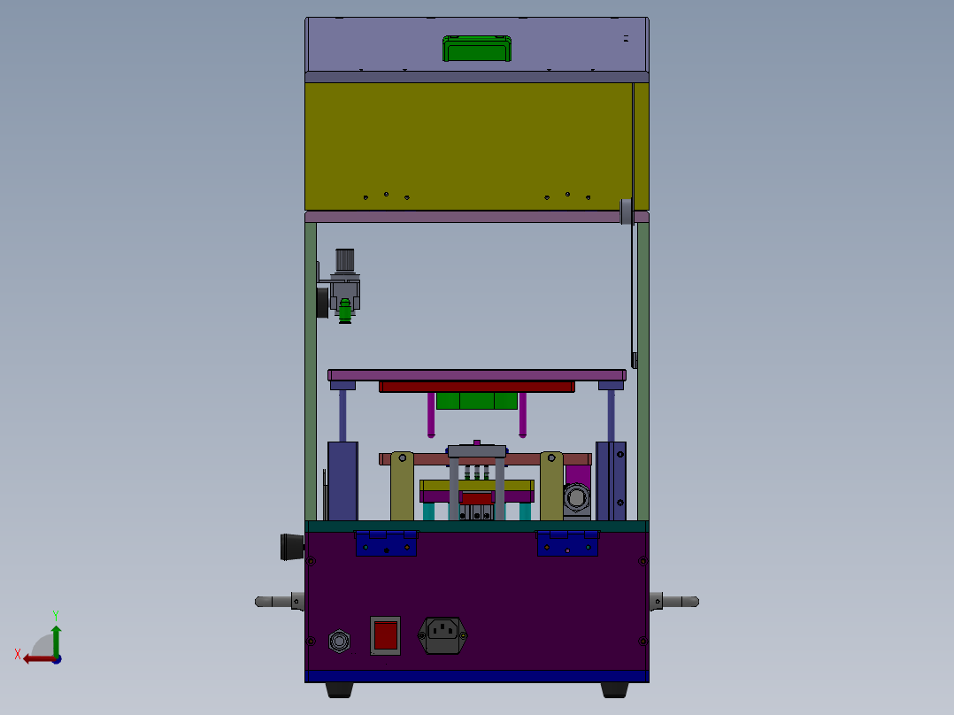 M12 测试治具后视图