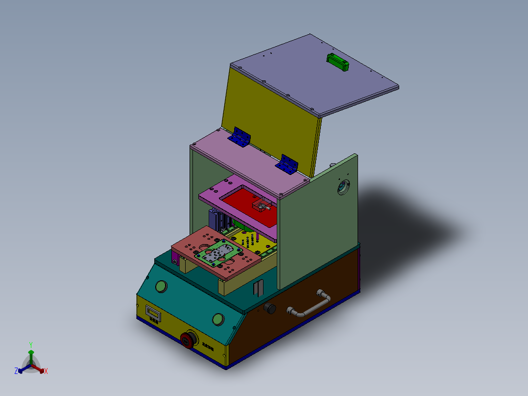 M12 测试治具正等轴测图