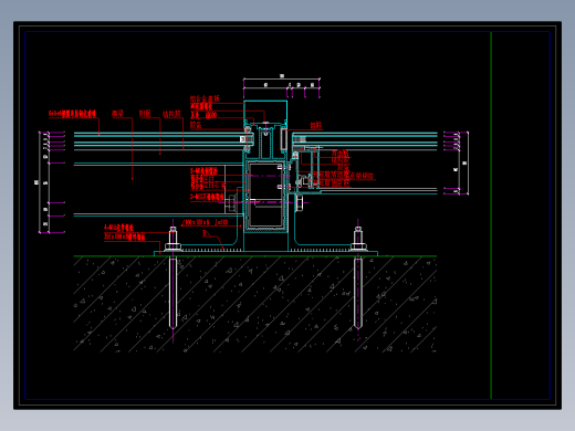 玻璃幕墙节点图1