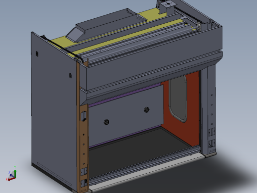 台式通风柜（sw16可编辑+cad）
