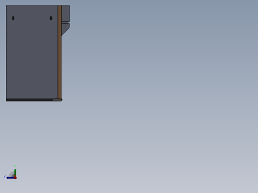 台式通风柜（sw16可编辑+cad）右视缩略图