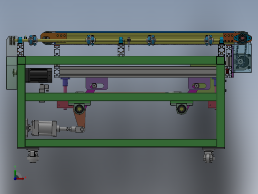 顶升换向输送线sw16可编辑前视缩略图