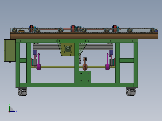 顶升换向输送线sw16可编辑左视缩略图