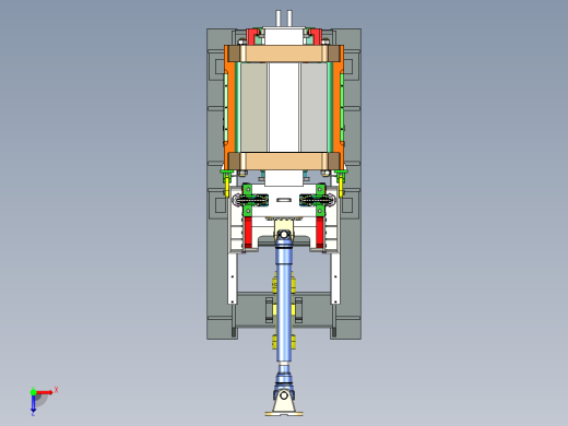 棒料层压辊数模俯视缩略图