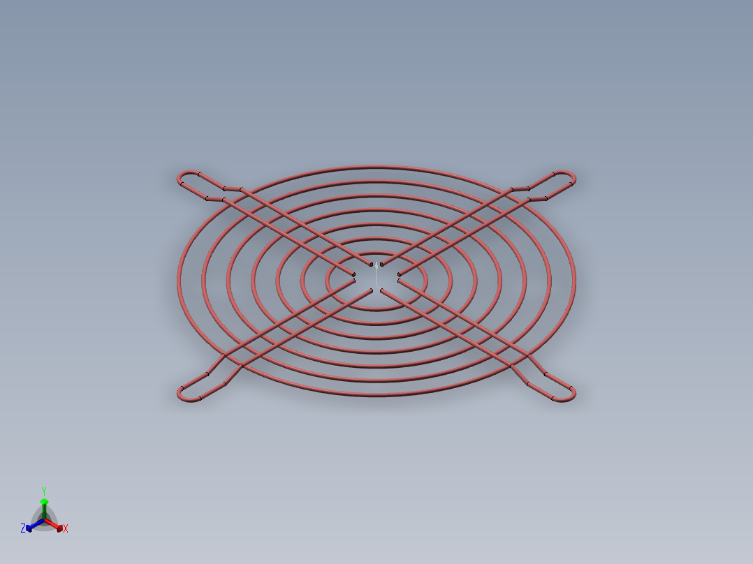 120 排气风扇网3D模型