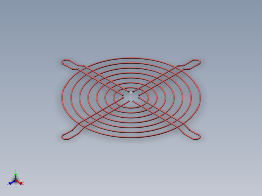120 排气风扇网3D模型