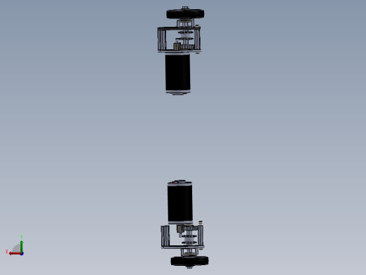 Cim Gear齿轮箱模型3D图纸 Solidworks设计后视缩略图