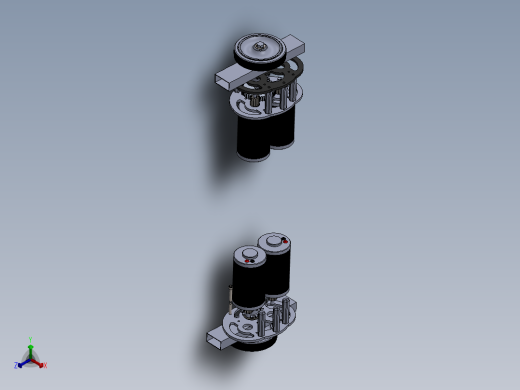 Cim Gear齿轮箱模型3D图纸 Solidworks设计正等轴测缩略图