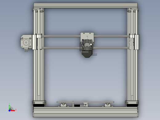 3D打印机模型3D前视缩略图