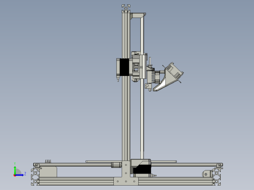 3D打印机模型3D左视缩略图