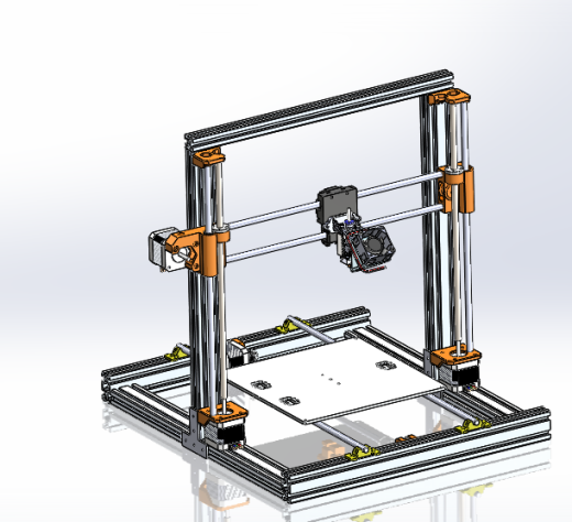 3D打印机模型3D缩略图