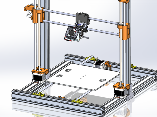 3D打印机模型3D缩略图