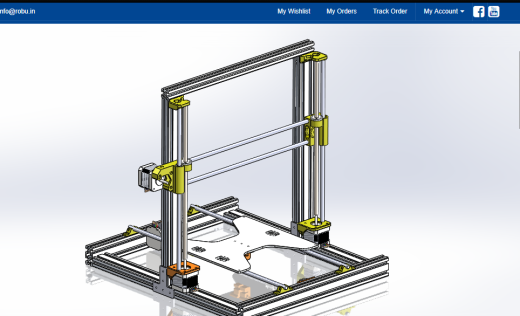 3D打印机模型3D缩略图