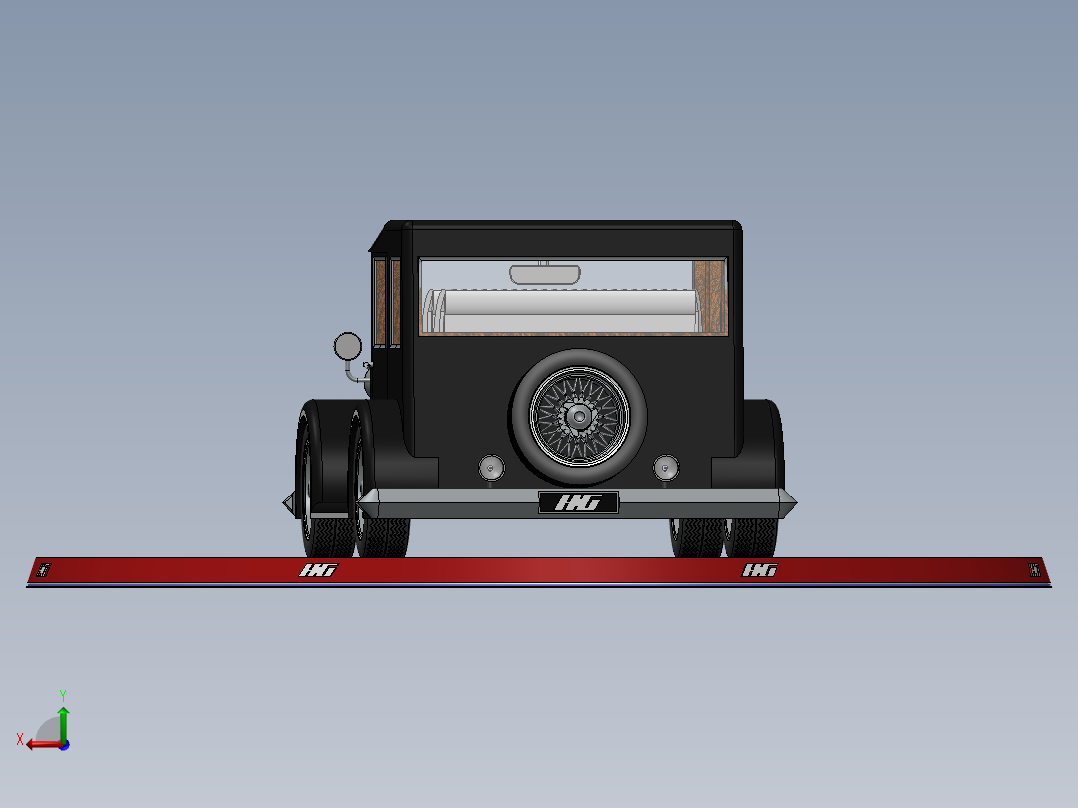 15.老爷车后视图