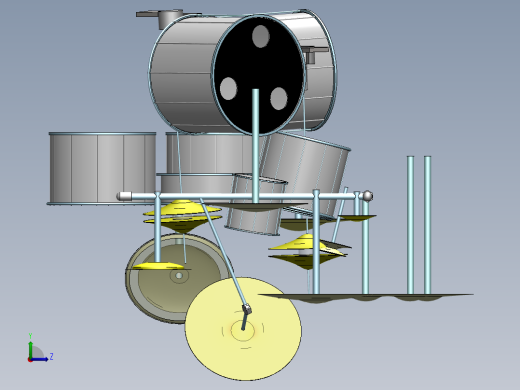 solidworks 挖掘机后部左视缩略图