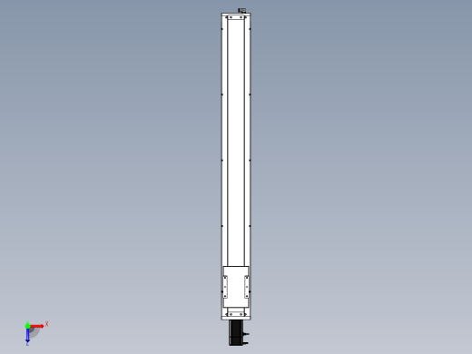 Toyo东佑达直线模组-ECH14-1100-BC-400W-A2.stp；.ste；.stp；俯视缩略图