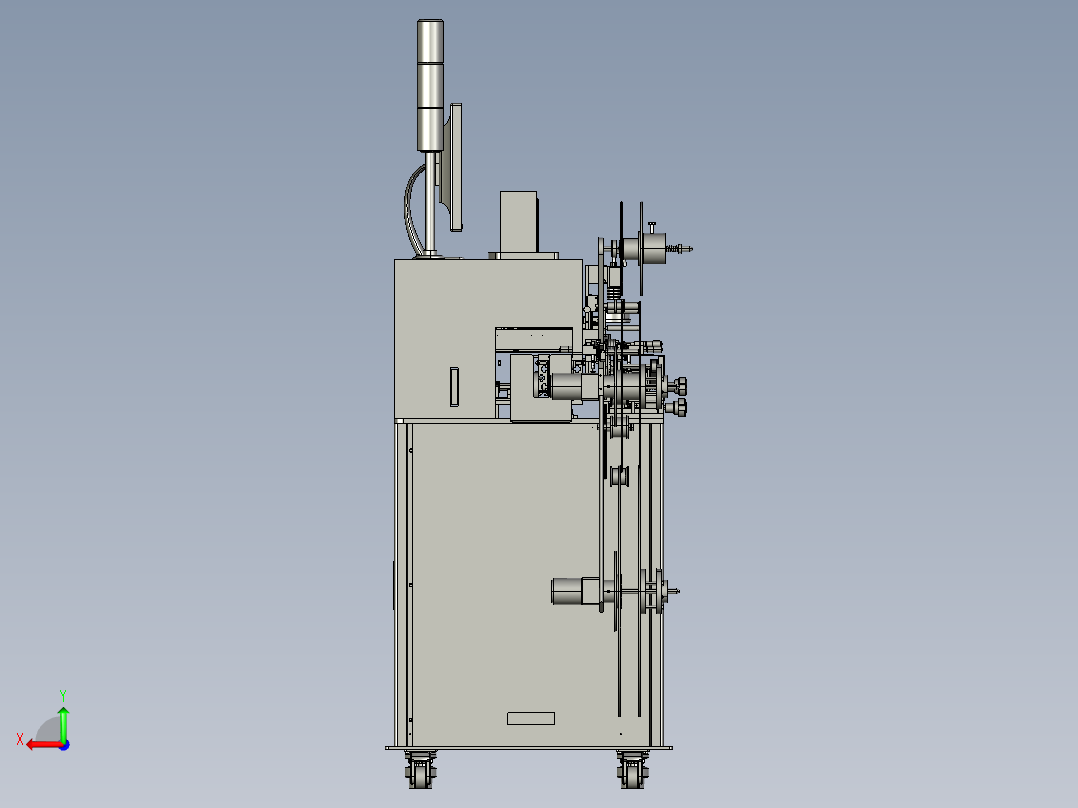 在线包装检测设备后视图