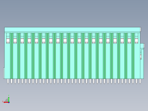 DEGSON DG500 系列 5.05.087.62mm 接线端子-DG500A3-5.08-57P-14-00AH后视缩略图