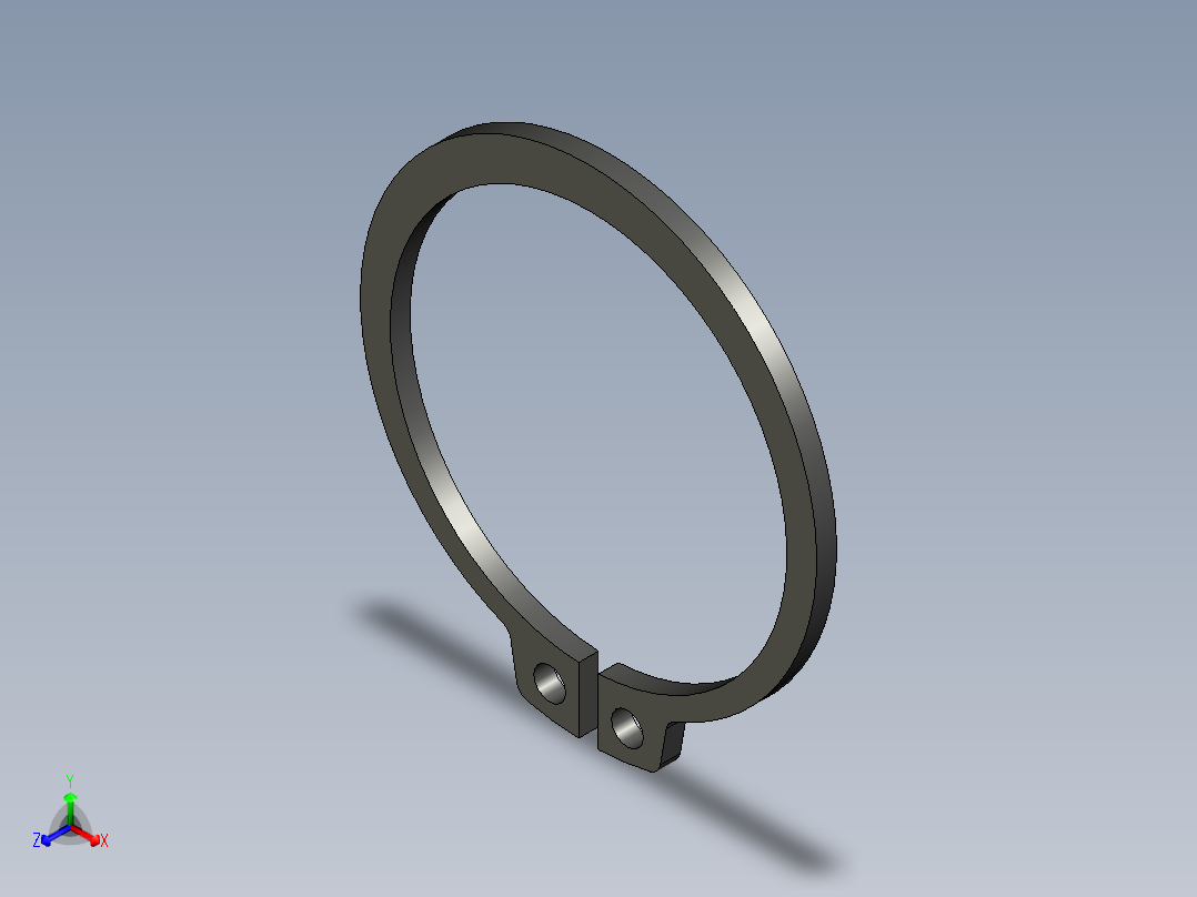 萬向滾珠配件20(A)-3D多系列多零件图纸模型主视图