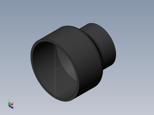 PVC管件-6x4_R-Socket正等轴测缩略图