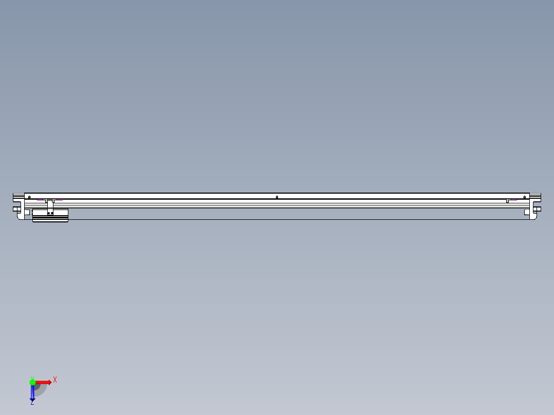 威洛博VL系列3d模型模组VL17E1Y-S1400俯视图