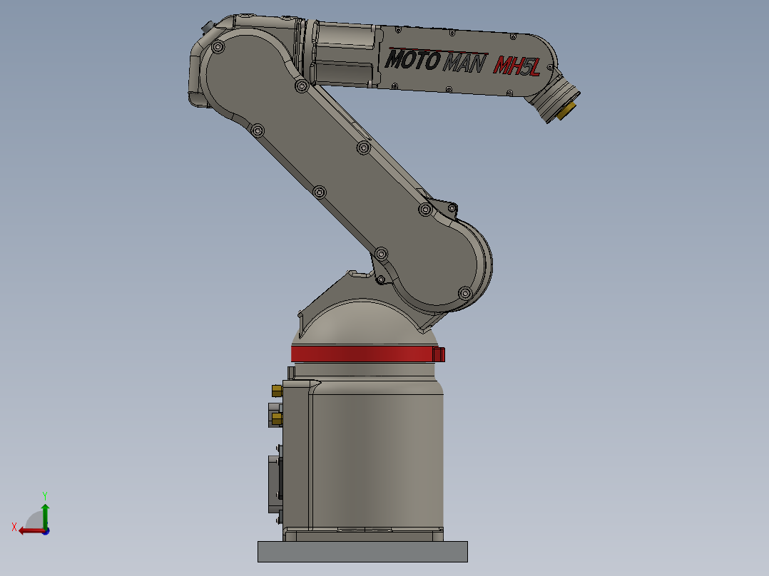 安川 MH5L六轴机械臂后视图