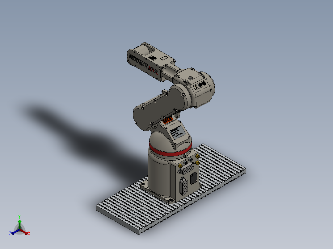 安川 MH5L六轴机械臂正等轴测图