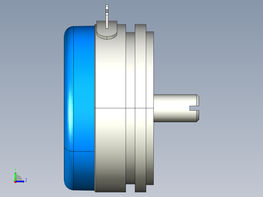 NOVOTECHNIK角度位移传感器P-4500 系列左视图