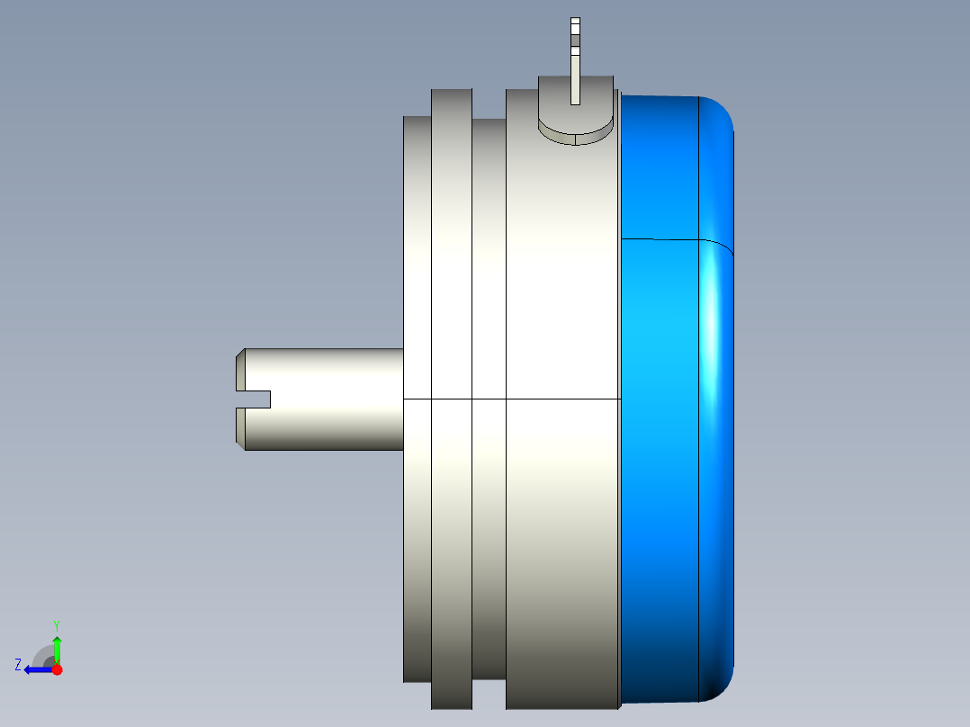 NOVOTECHNIK角度位移传感器P-4500 系列右视图