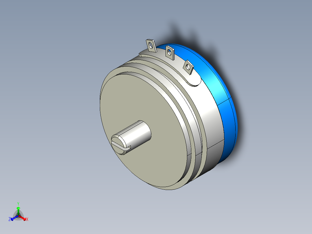 NOVOTECHNIK角度位移传感器P-4500 系列正等轴测图