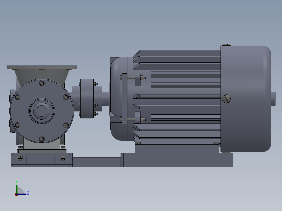 齿轮泥浆泵的全套零件图 毕设左视图