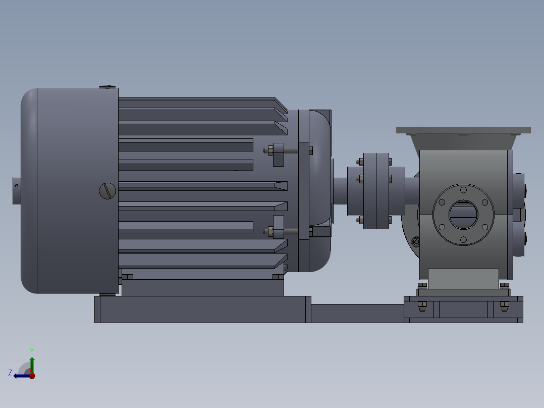 齿轮泥浆泵的全套零件图 毕设右视图