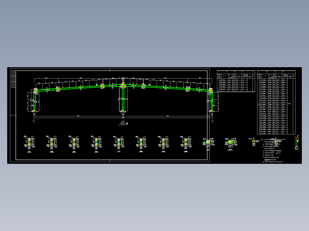钢结构拆图必用结构CAD图