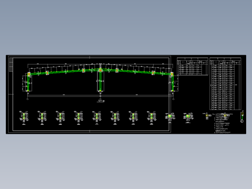 钢结构拆图必用结构CAD图