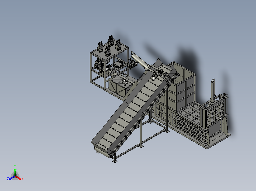 压塑料废料回收机