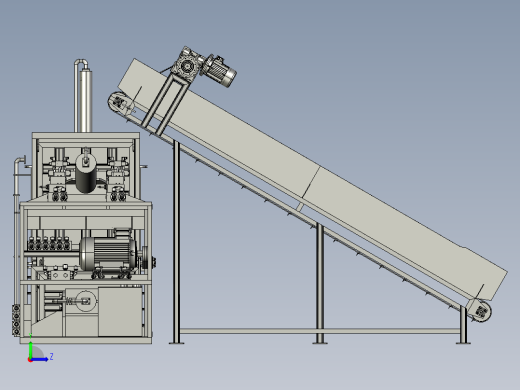 压塑料废料回收机左视缩略图