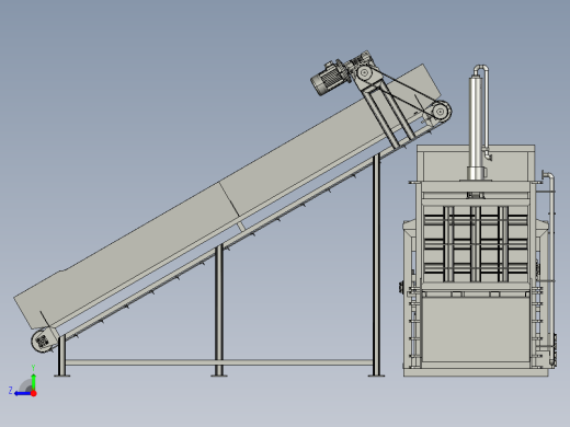 压塑料废料回收机右视缩略图