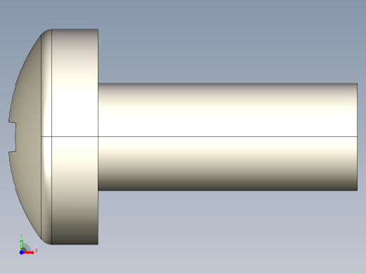 螺丝 M2.5 十字盘头-M2.5 x 6 Screw head.STEP前视缩略图