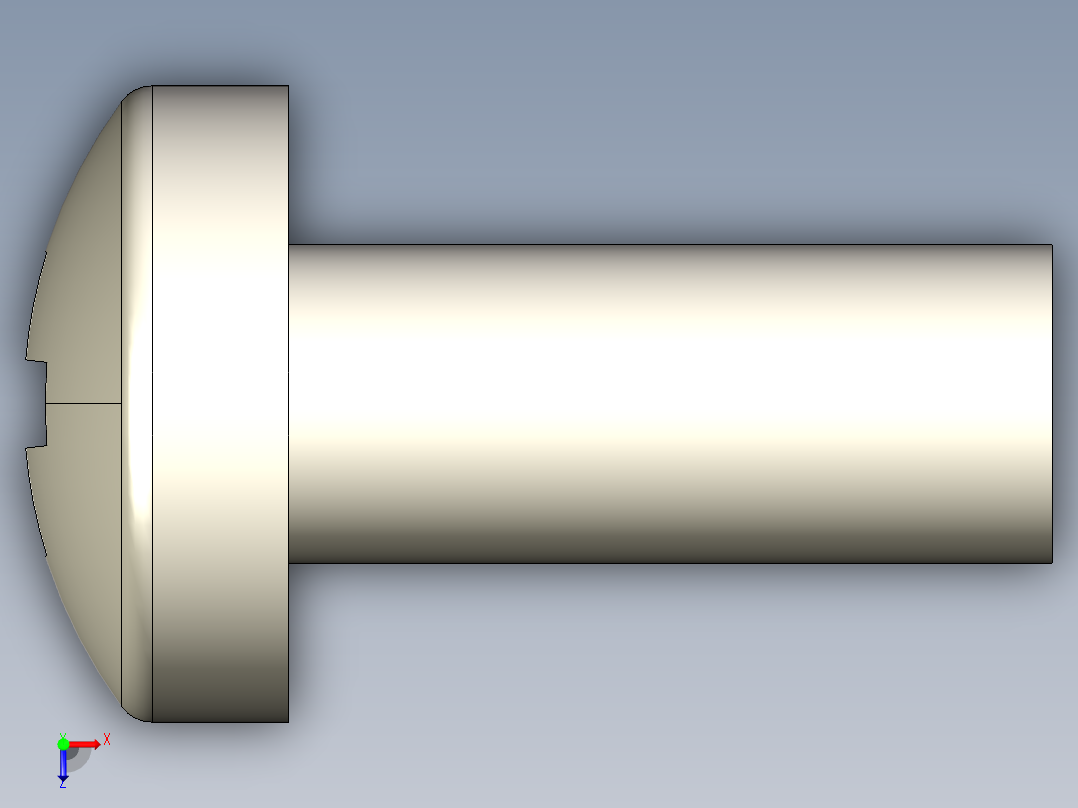 螺丝 M2.5 十字盘头-M2.5 x 6 Screw head.STEP俯视图