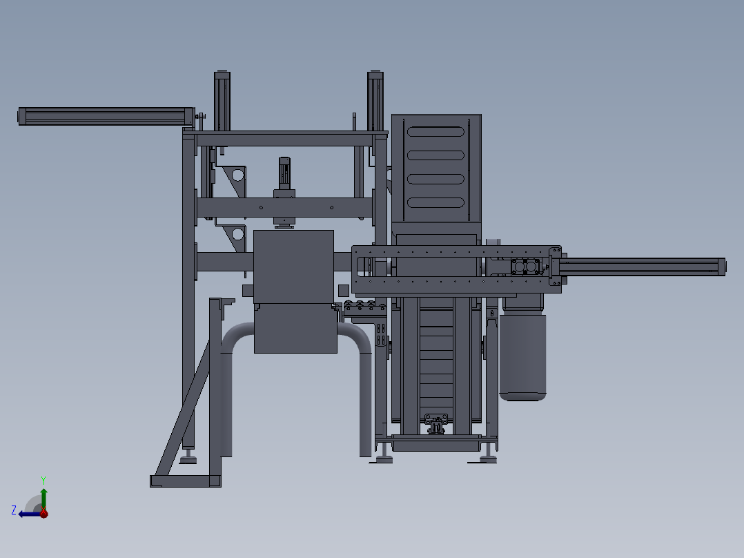 箱体自动化翻转设备右视图