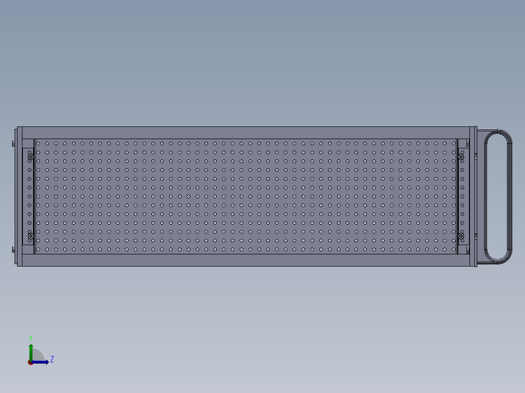 4U通风外壳VCD-7H-22D左视图