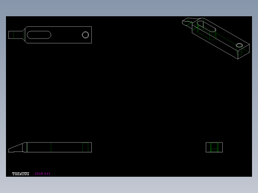 壓板2318(B)-2D多系列多零件图纸模型
