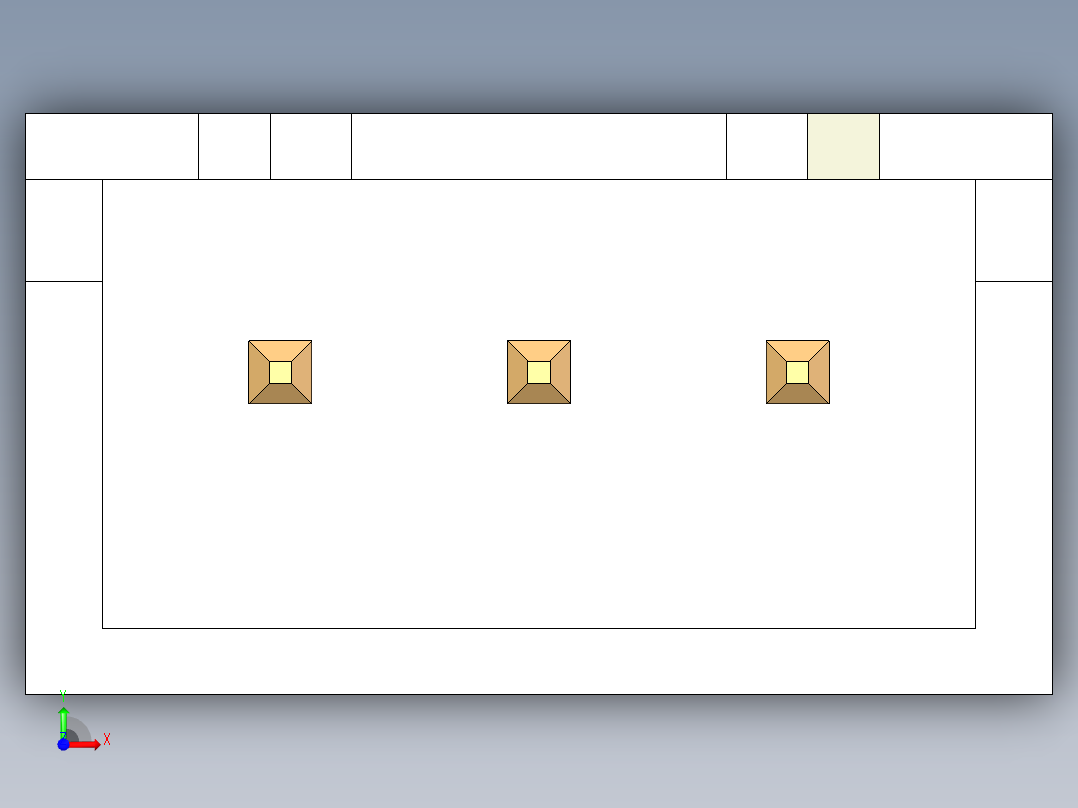 元器件3D封装JST 2.54X3P72前视图