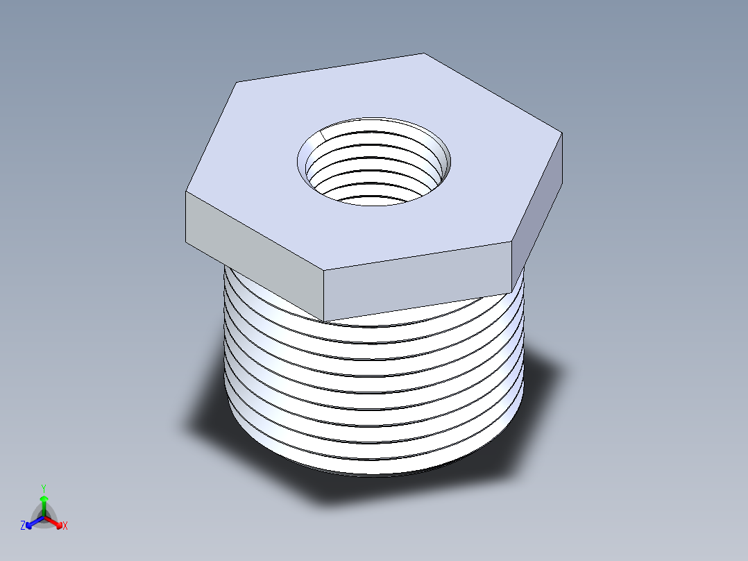 聚氯乙烯配件18-Sch80_ReducerBushing_MPTxFPT_839-098_0.75in x 0.25in主视图